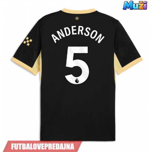 Lacne Muži Futbalové dres Manchester City Elliot Anderson #5 2026-27 Krátky Rukáv - Preč